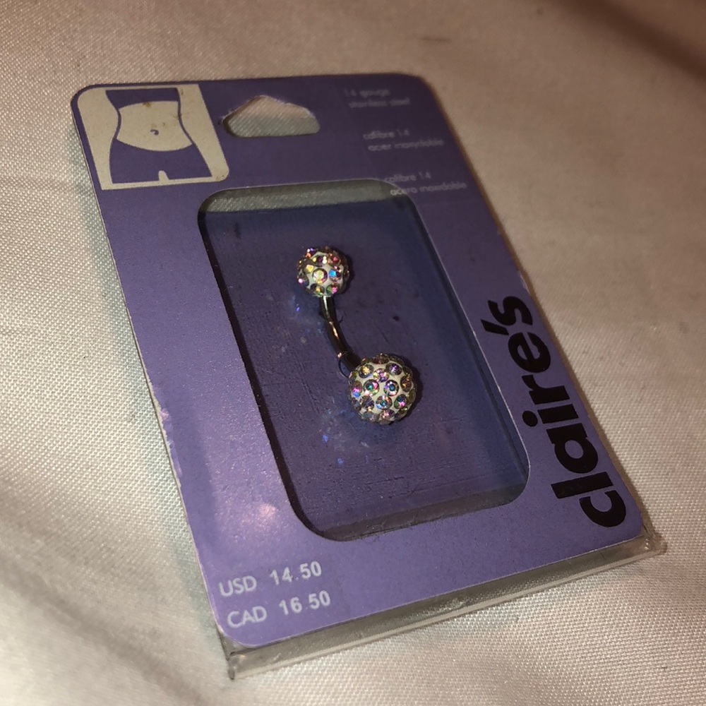 💎 Claire’s Belly Button Ring Stainless Steel